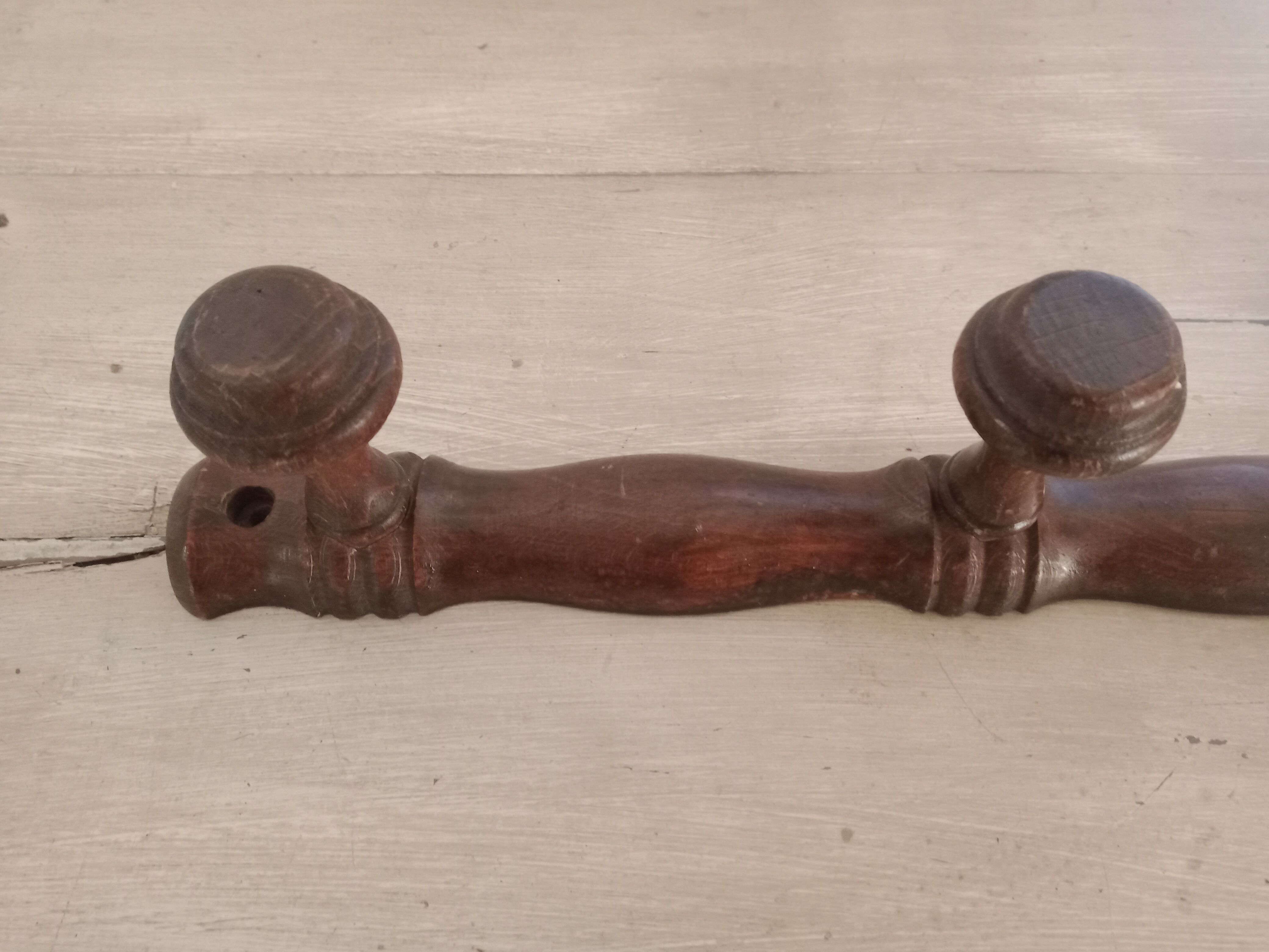Wooden wall hook