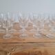 Service de 10 verres à eau en cristal ciselé