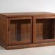 Antique shop counter with glass doors (circa 1920)
