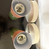 Pair of double-lit wall lights