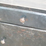 Industrial metal bedside