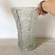 Vase vintage en verre h 37 cm