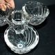 Vallerysthal rotating tableware – retro glass servant for salt, pepper, and mustard.