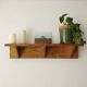 Handcrafted wall shelf in solid fir.
