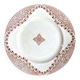 Longwy round dish in brown ironstone, "Andalous" service
