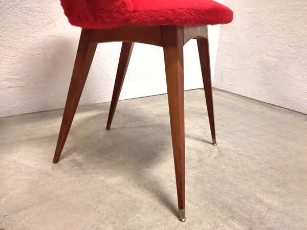 Paire de chaises tonneau ''moumoute