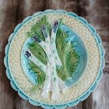 2 antique barbotine plates from Salins