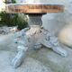 Patinated coffee table