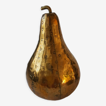 Decorative brass pear
