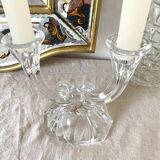 Glass candle holder