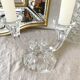 Glass candle holder