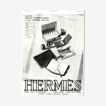Affiche vintage années 30 Hermes 30x40cm sans cadre
