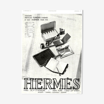 Vintage poster 30 years Hermes 30x40cm frameless