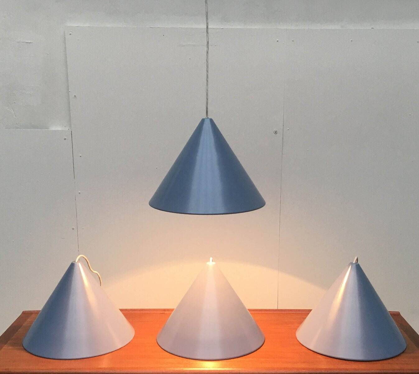 Danish mid-century suspension billiard lamp by Louis Poulsen