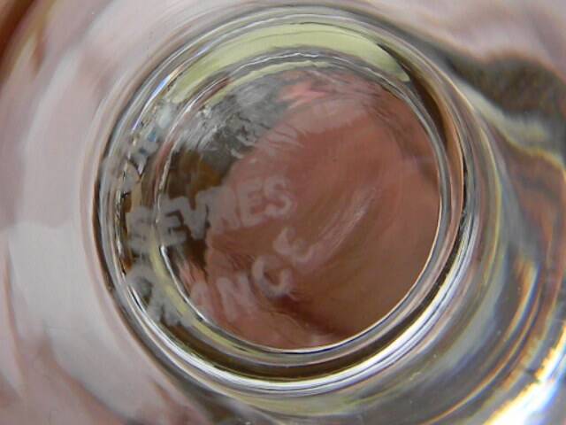 Set of 4 SEVRES crystal cognac glasses.