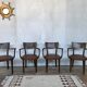 Series of 4 Baumann chairs 1950