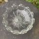 Glass bowl, vintage leaf and flower patterns