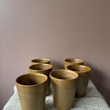 Ensemble de gobelets en grès - estampillé Digoin