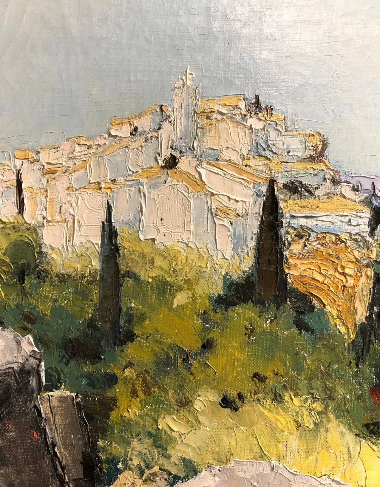 Gustave Fraas XX century. Roussillon. Oil on canvas signed.