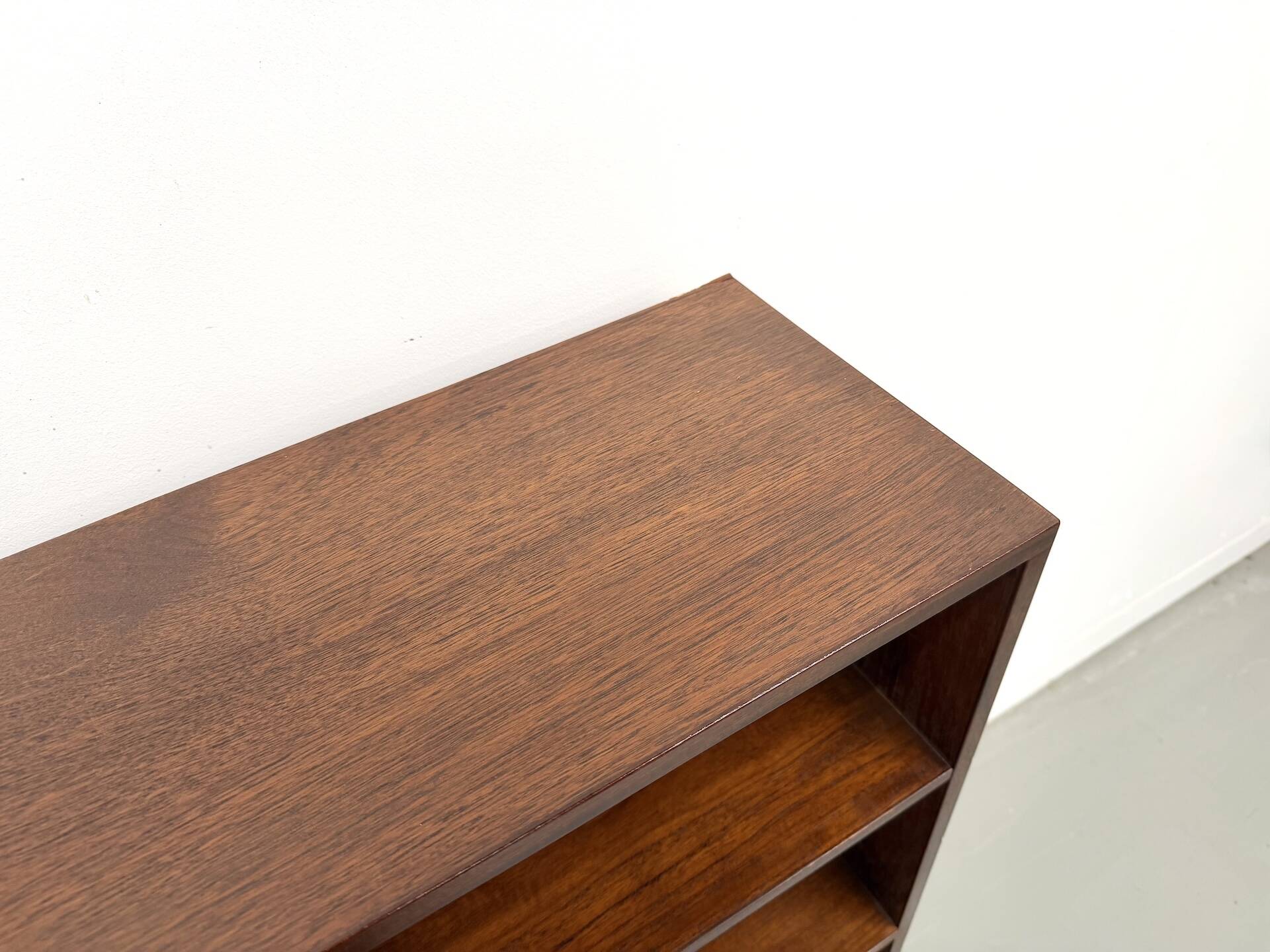 Teak and brass bookshelf designed by Peter Løvig Nielsen, CI.