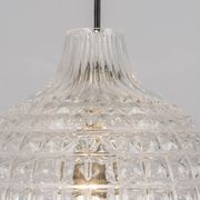 Stunning crystal glass pendant, Peill & Putzler, Germany, 1970s