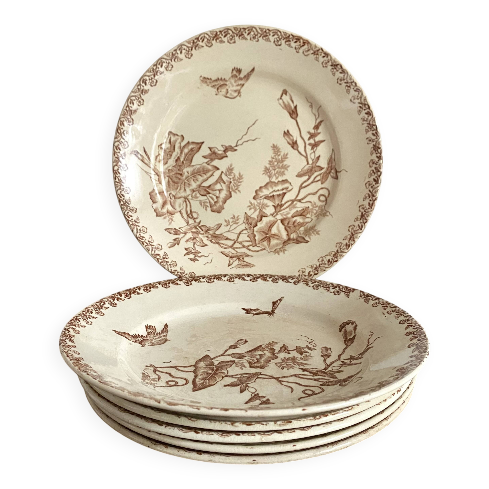 Onnaing Liseron ironstone soup plates