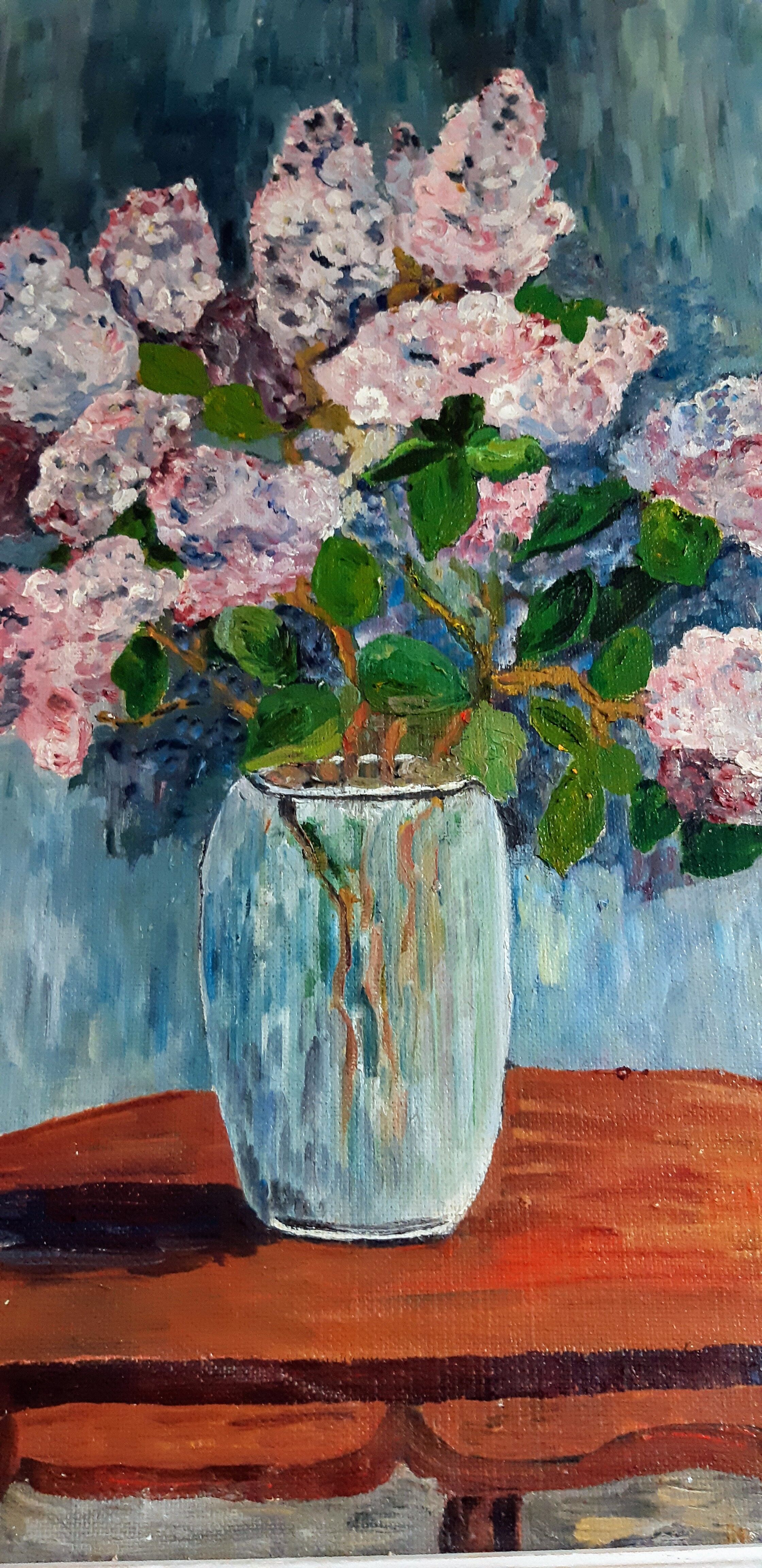 Painting oil bouquet