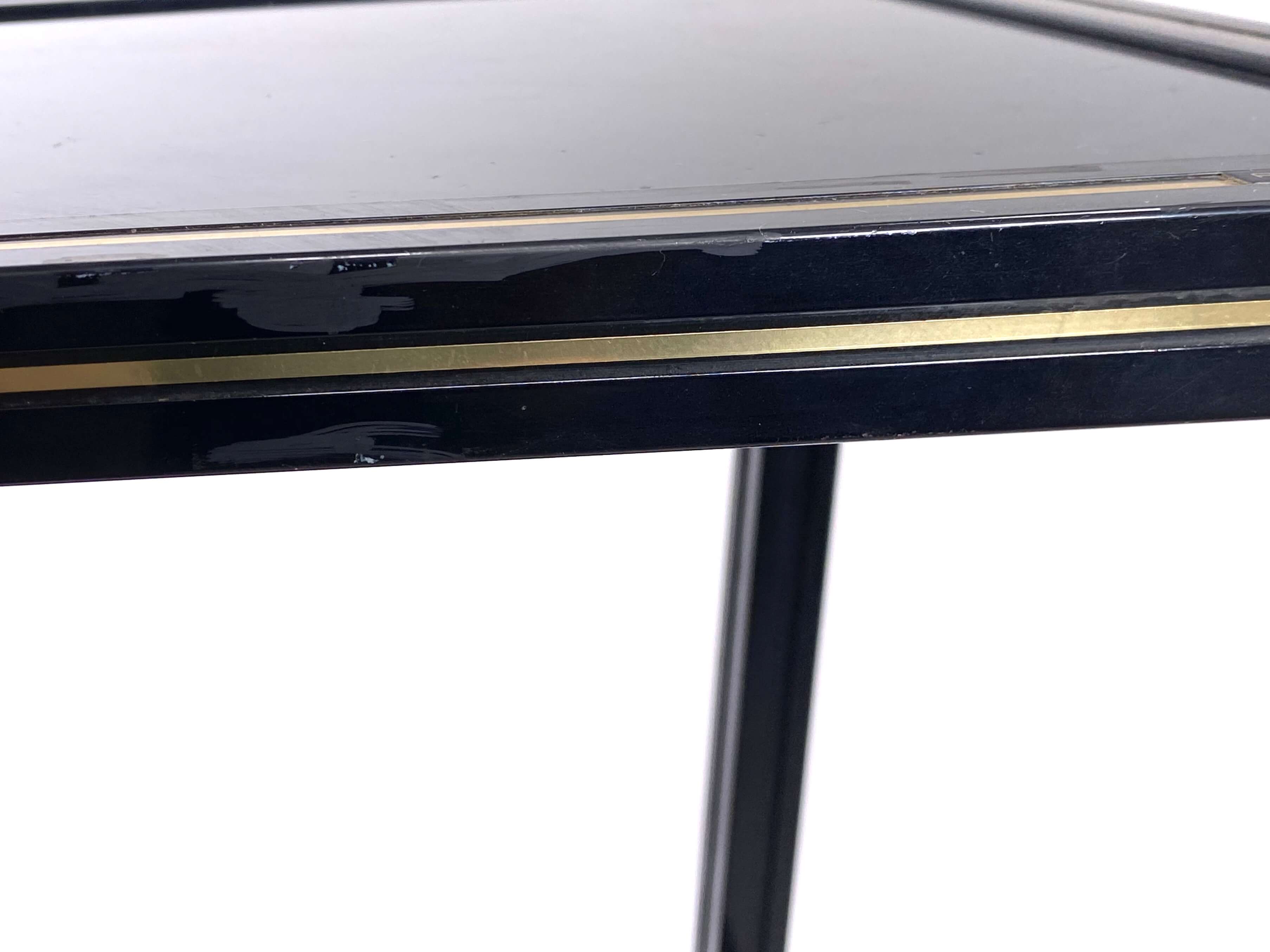 Console by Pierre Vandel, laqué metal, 1970