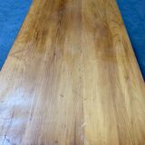 Pine farm table with its bench