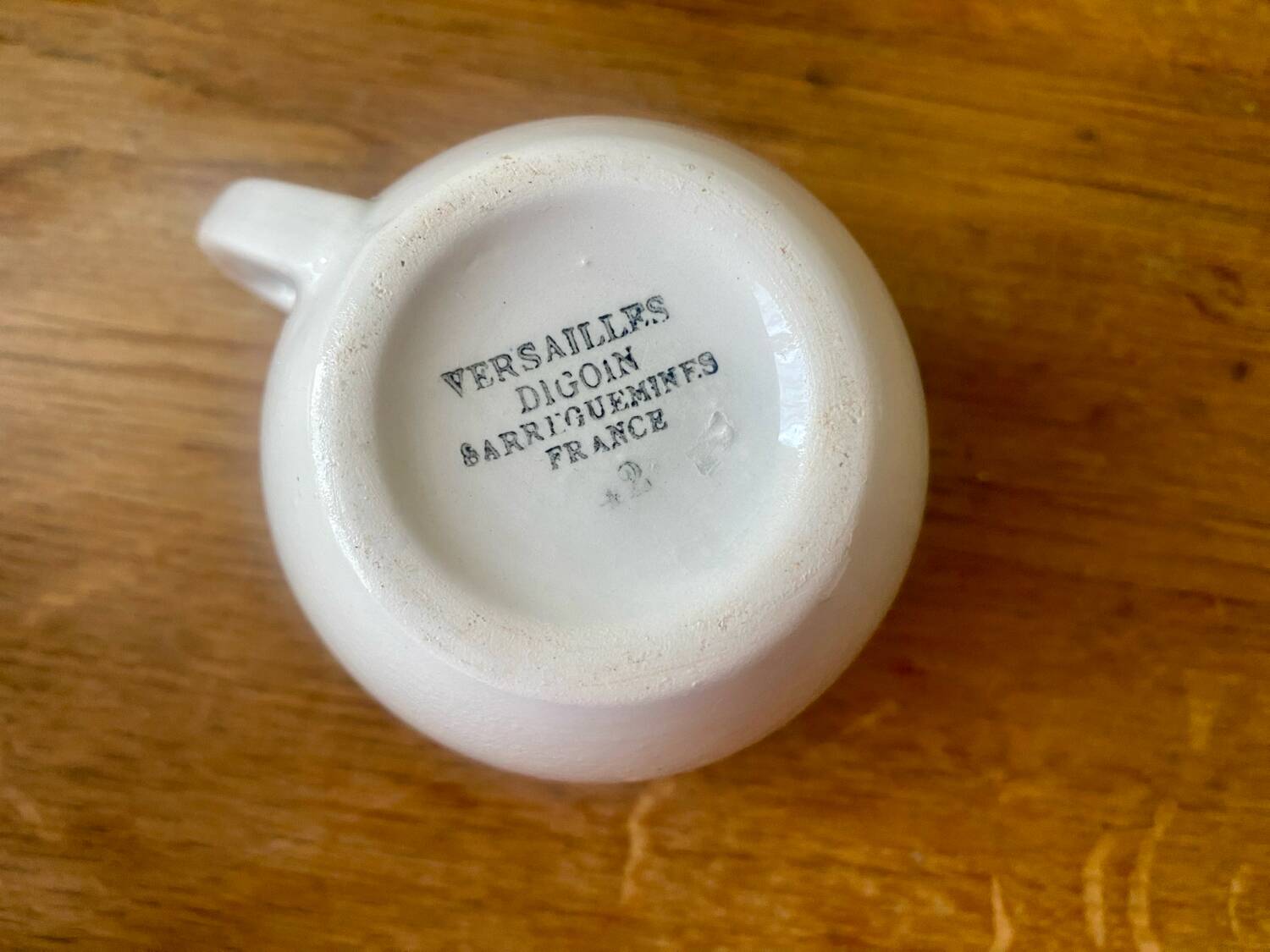 Pot à lait et sucrier Digoin Versailles