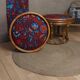 Pair of rattan stools