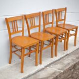 Set of 4 luterma bistro chairs, vintage wooden chairs, countryside, interior decoration