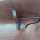 English desk and lyre chair, leather, extensions.