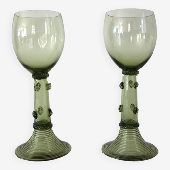 2 verres à vin blanc Roemer vintage