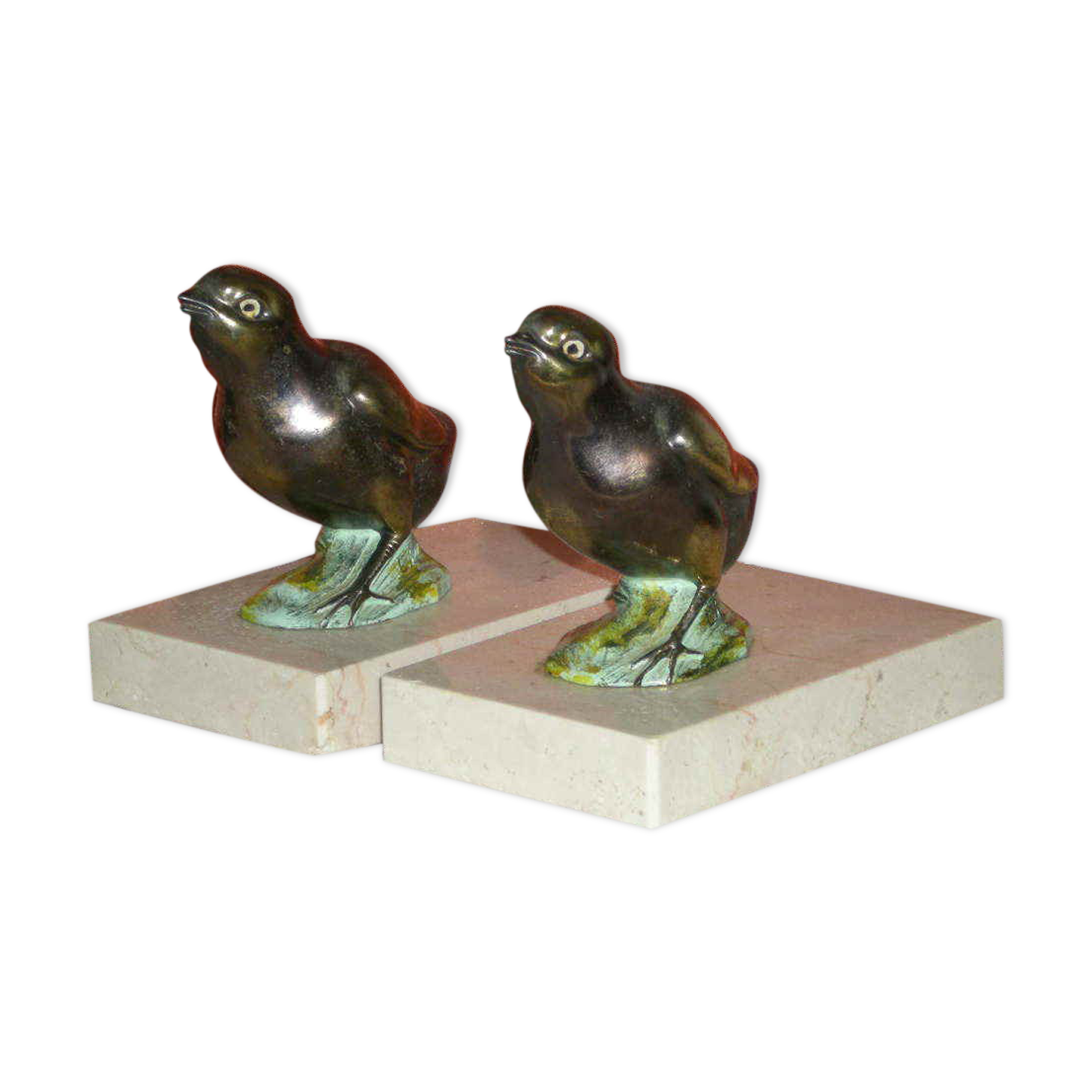 Pair of art deco bookends