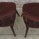 Paire de chaises à barette de style Baumann en bois patinés