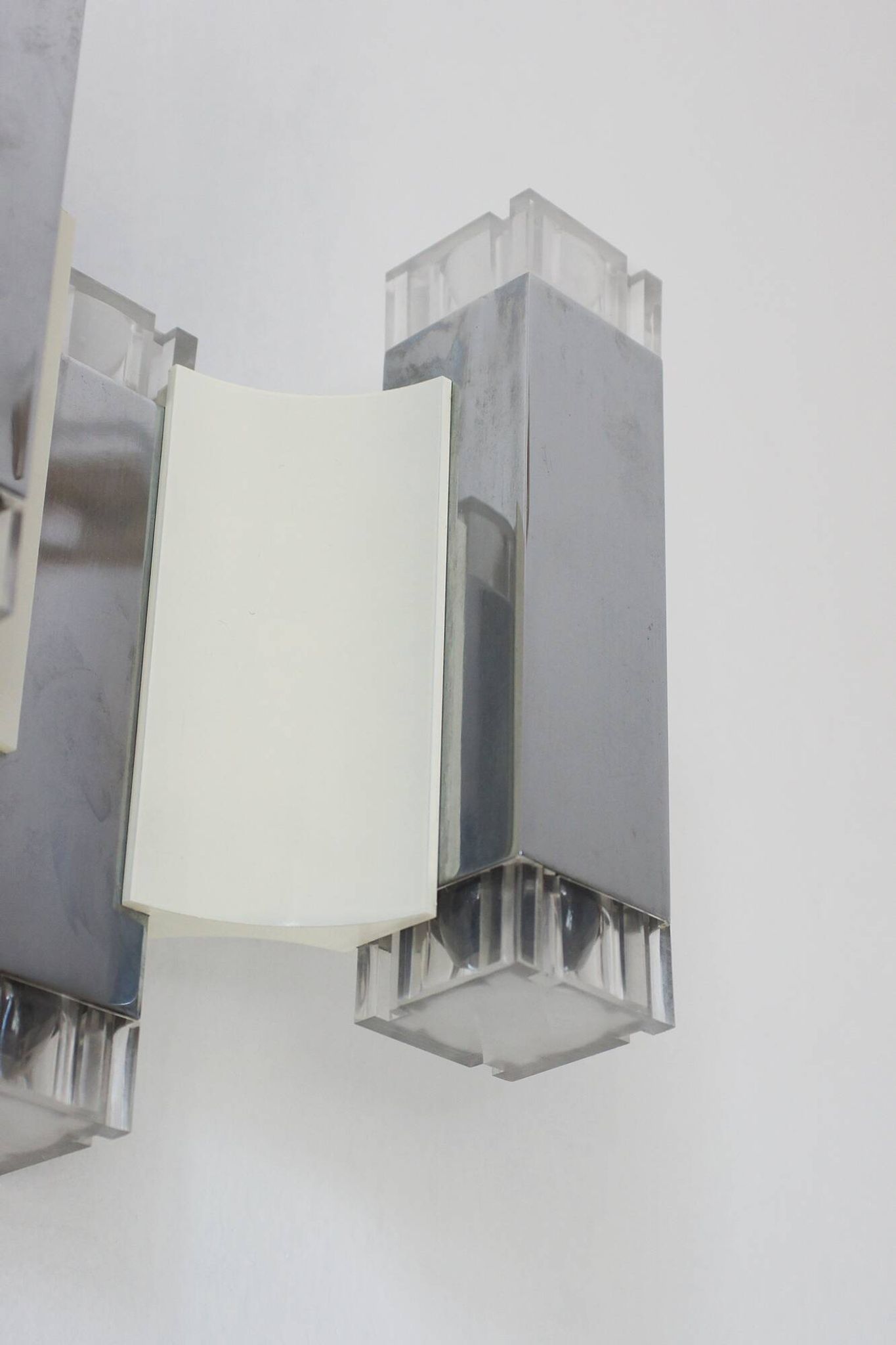 Cubic Wall Lamps by Gaetano Sciolari for Sciolari Illuminazione, Italy, 197