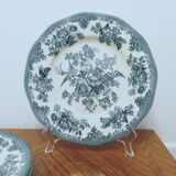 6 assiettes en faïence Enoch Wedgewood décor "asiatic pheasants"