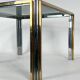 Mid-Century Modern chrome and brass side table, Romeo Rega style. 70s