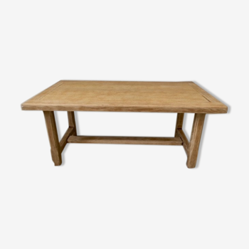 Table basse de ferme bois décapé