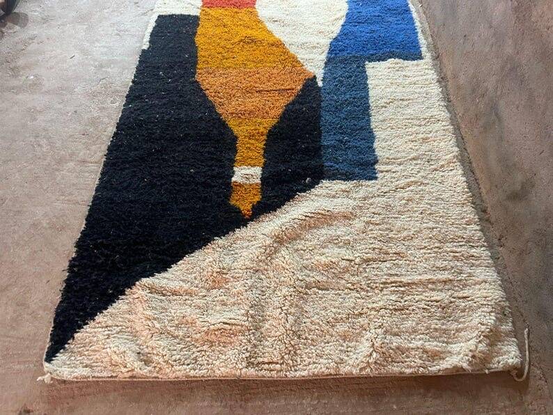 Handmade traditional Berber rug size 100 x 200 cm