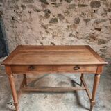 Table / antique desk in French oak, 1930s