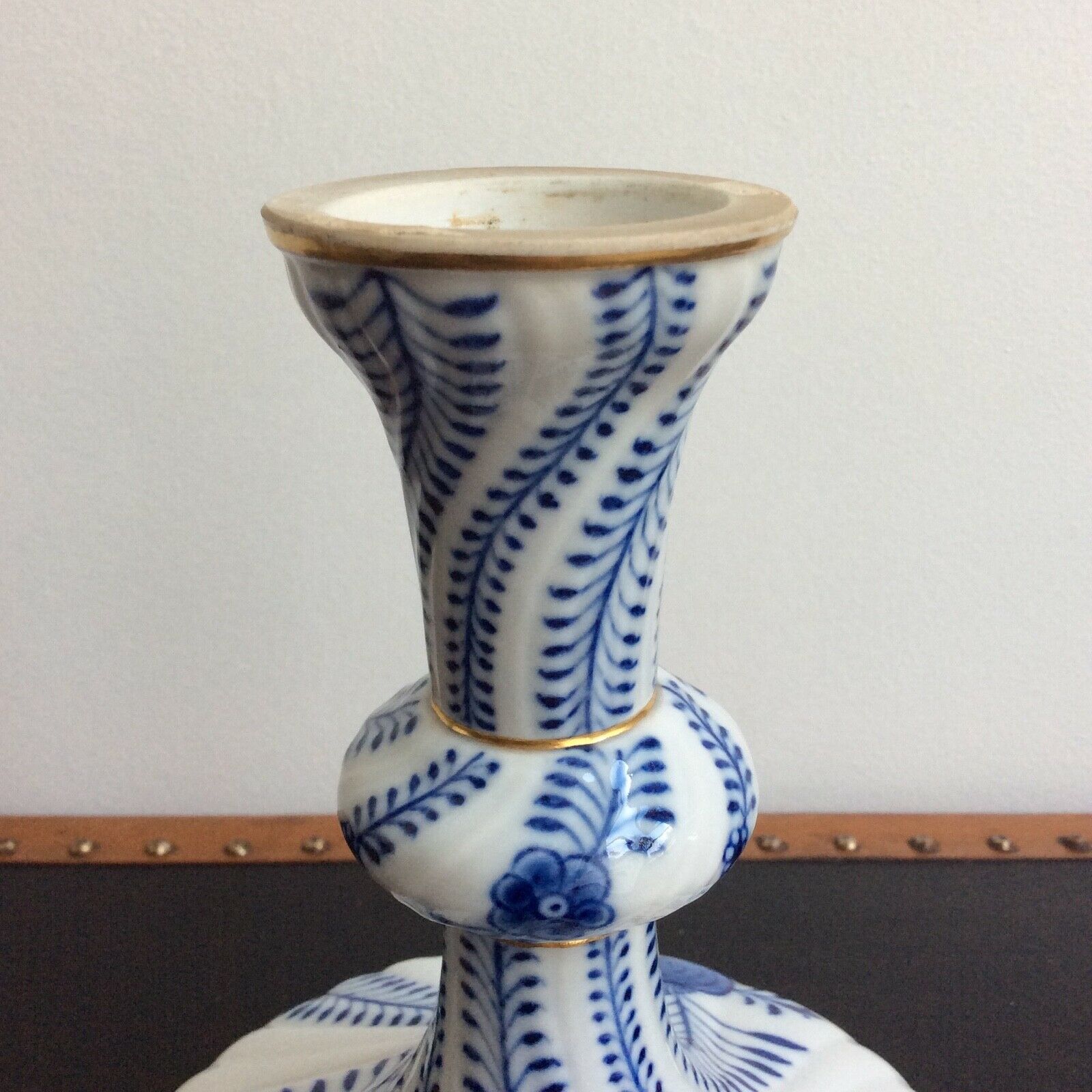 Meissen porcelain candle holder