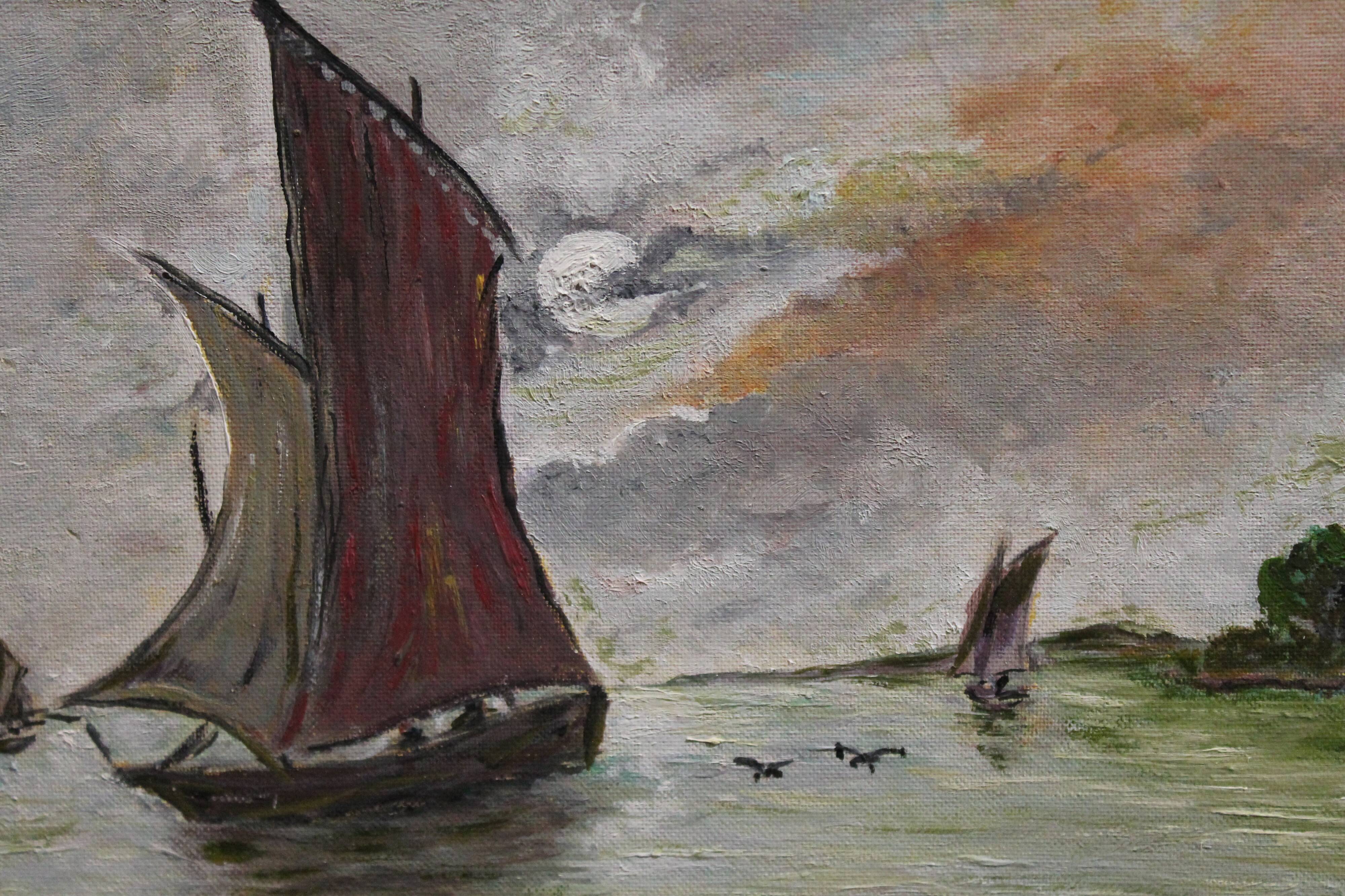 Peinture maritime à l'huile