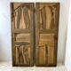 Pair of 18th century oak cabinet doors