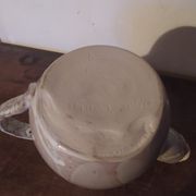 Ceramic pitcher jug signed Marie Montmarault