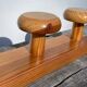1980 pine wood wall coat rack