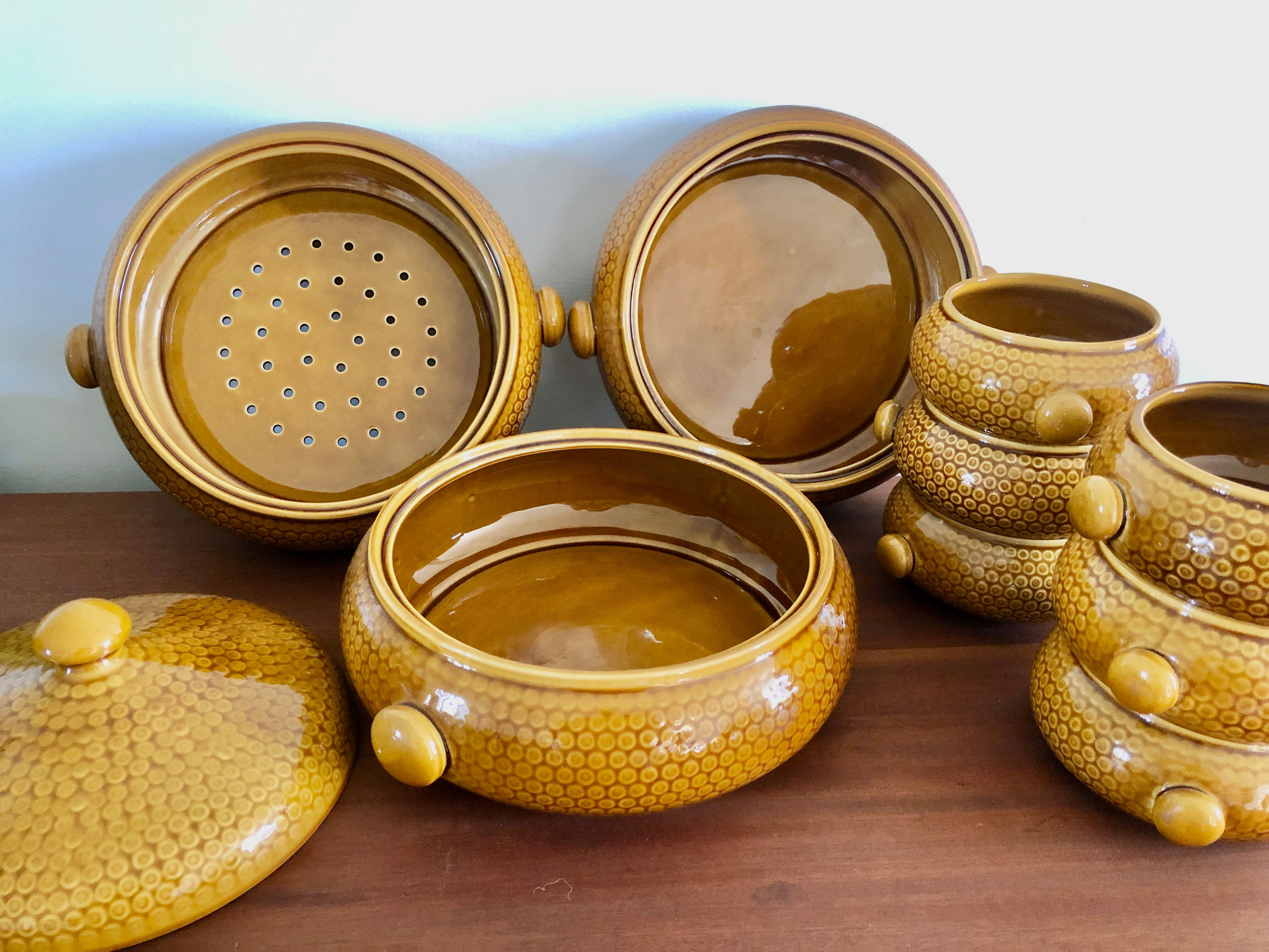 Gien ceramic couscous set