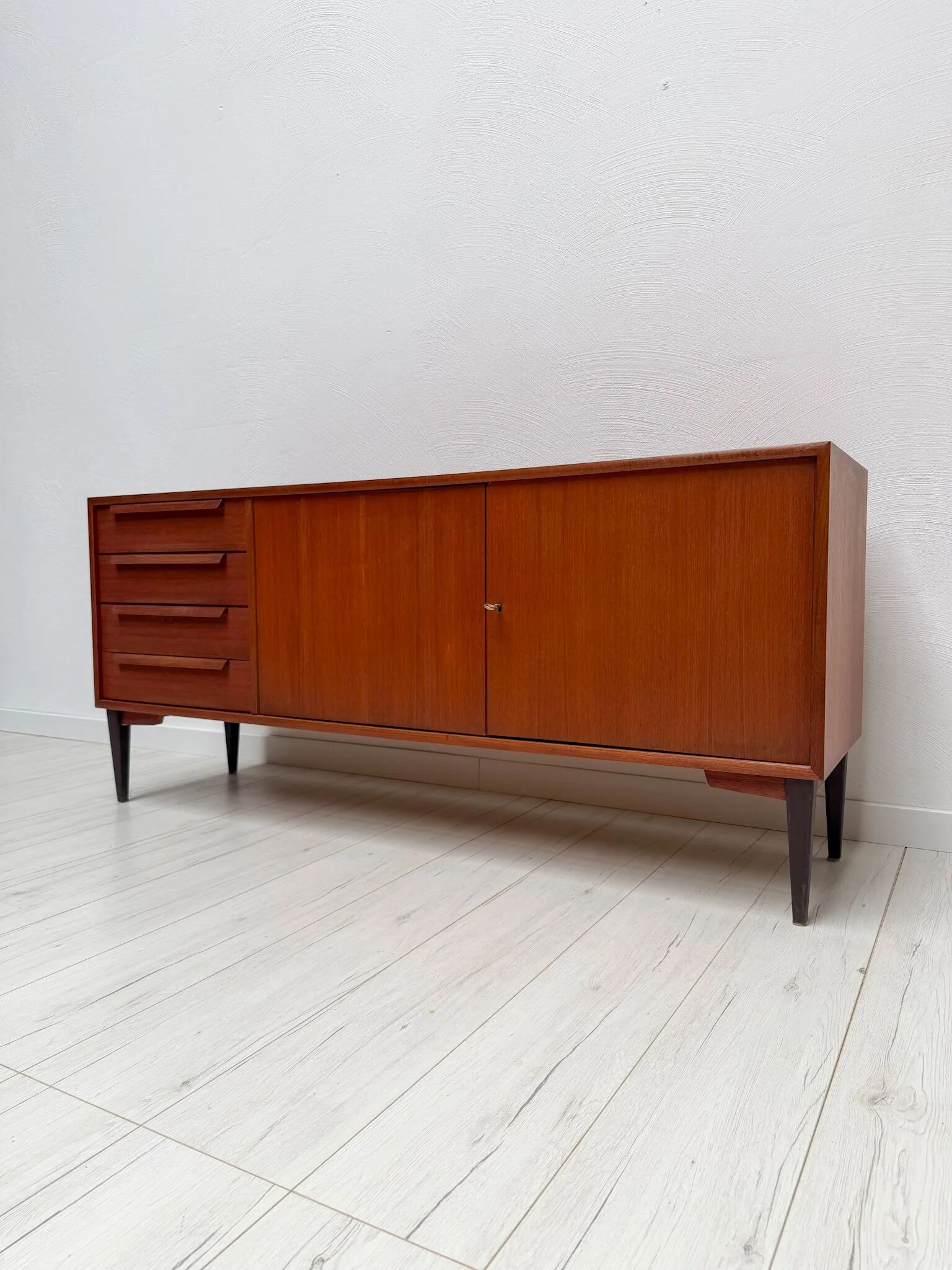 1960s vintage mid-century German teak sideboard by WK Möbel