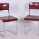 Czech Bauhaus Chrome Dining Table and Chairs attributed to Hynek Gottwald, 1930s, Set of 5